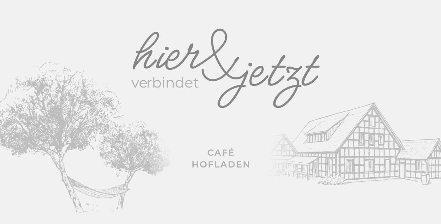 Logo: hier & jetzt – Café & Hofladen